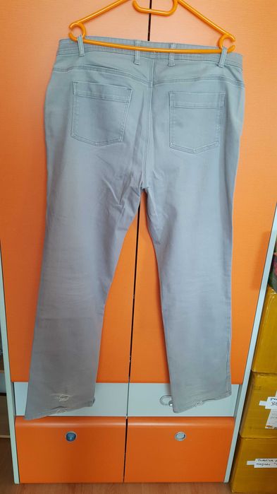 spodnie  - szare rozmiar 54 używane