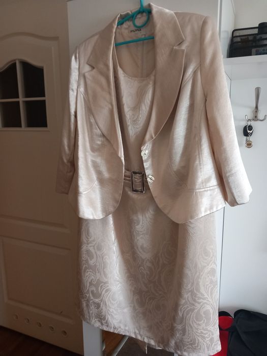 Elegancki kpl damski z sukienką  rozm. 48