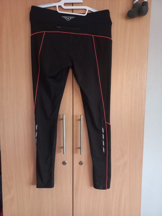 Leginsy sportowe do biegania fitness M