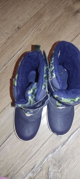 Buty śniegowce wysokie 31  na rzep ciepłe