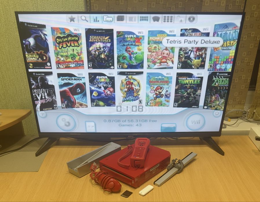 Nintendo Wii Білий колір | Базовий комплект | 64гб+40+ігор