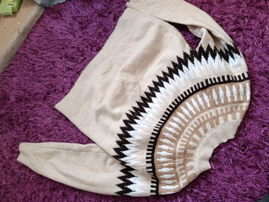 Gruby ciepły sweter m