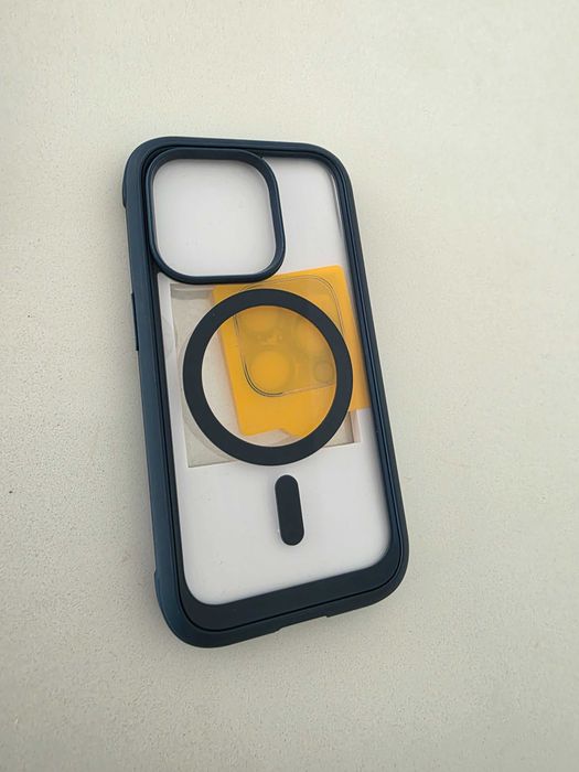 Capa Miracase iPhone 15 Pro Glass+ 360 MagSafe - Nova