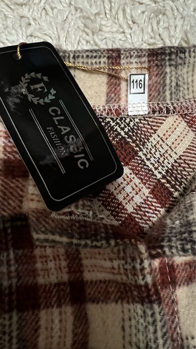 Тепла сорочка для дівчинки, тёплая рубашка