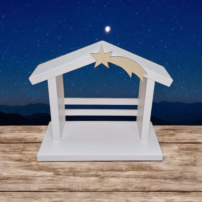 Szopka bożonarodzeniowa stajenka drewniana