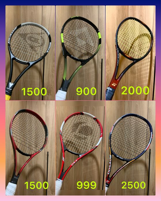 Тенісні ракетки Wilson Yonex Head Babolat