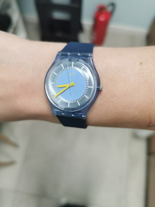 Zegarek swatch gent błękitny granatowy unisex