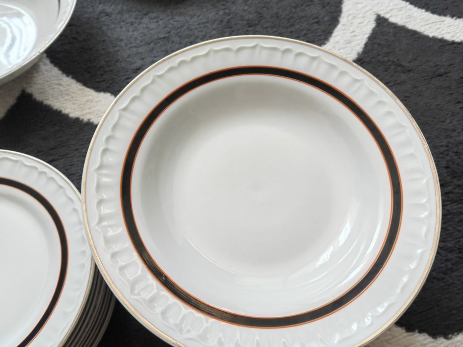 Duży serwis obiadowy klasyczna polska porcelana Bogucice na 12 osób