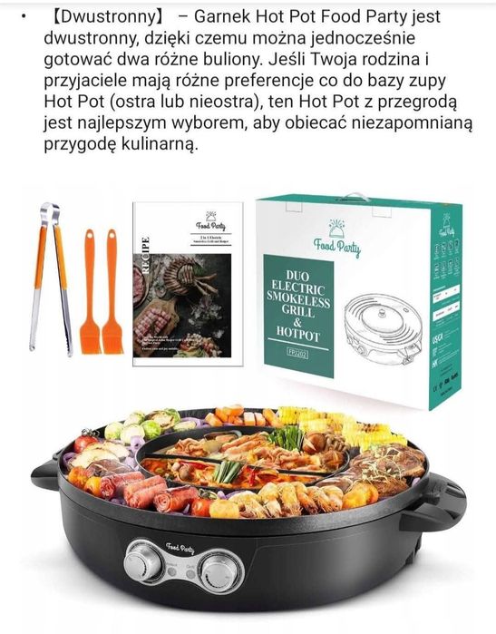 Elektryczny garnek grill