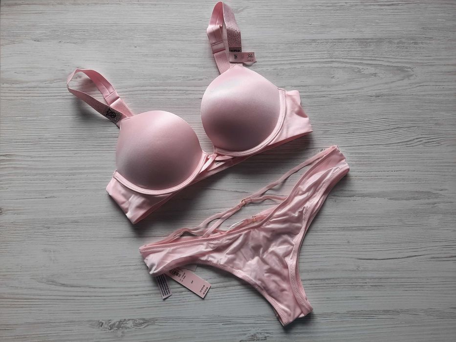 Комплект белья стразы с камнями Victoria's secret пуш-ап bombshell 70А