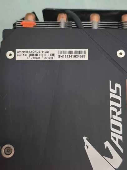 Aorus GTX 1080 Ti, i7-7820X e Board X299 "Oferta de Radiador Corsair"