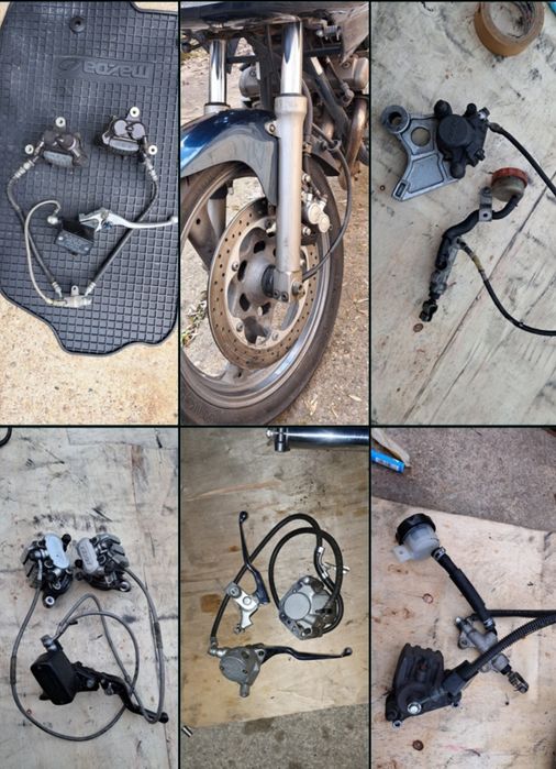 Супорта, машинки зад перед. Honda Suzuki,  Yamaha