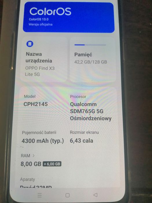 Oppo Find x3 jak nowy