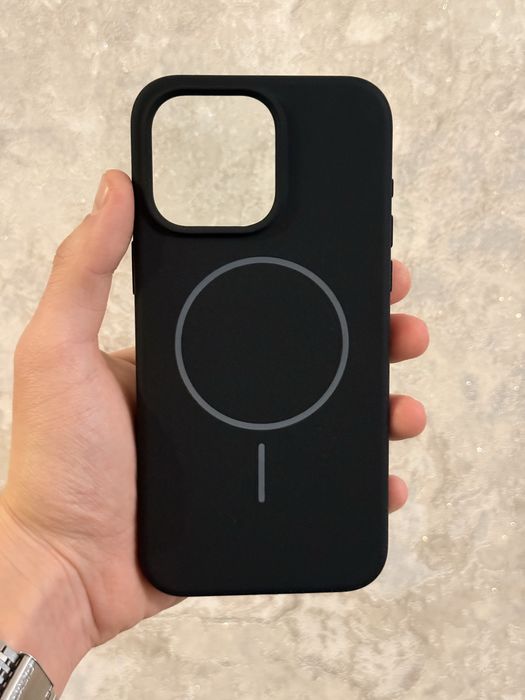 Чохол для iPhone 15 Pro Max з Magsafe чорний