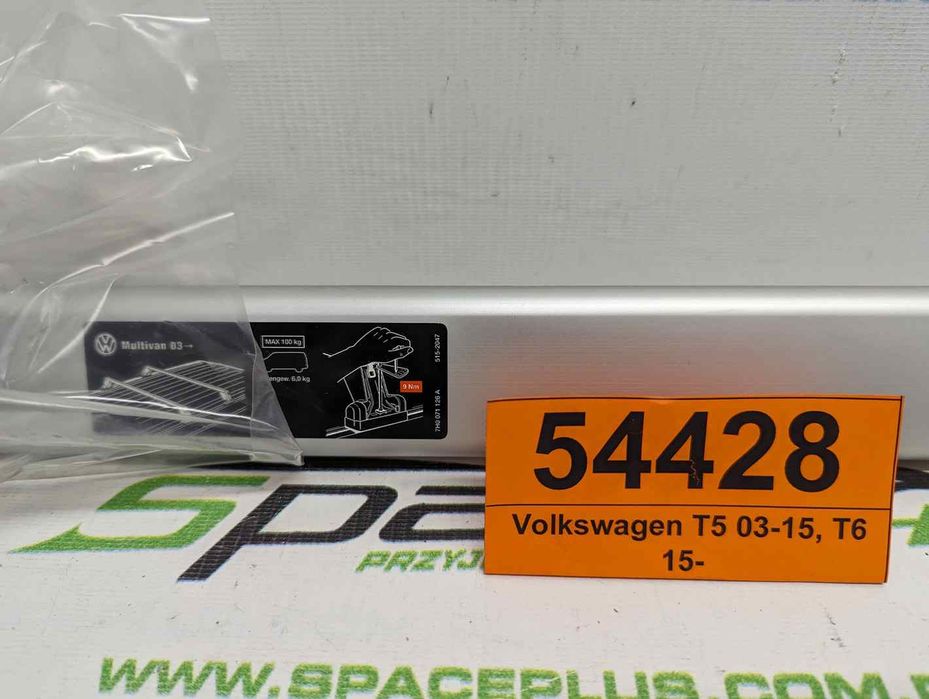 Bagażnik dachowy bazowy belki poprzeczki Volkswagen T5 03-15, T6 15-
