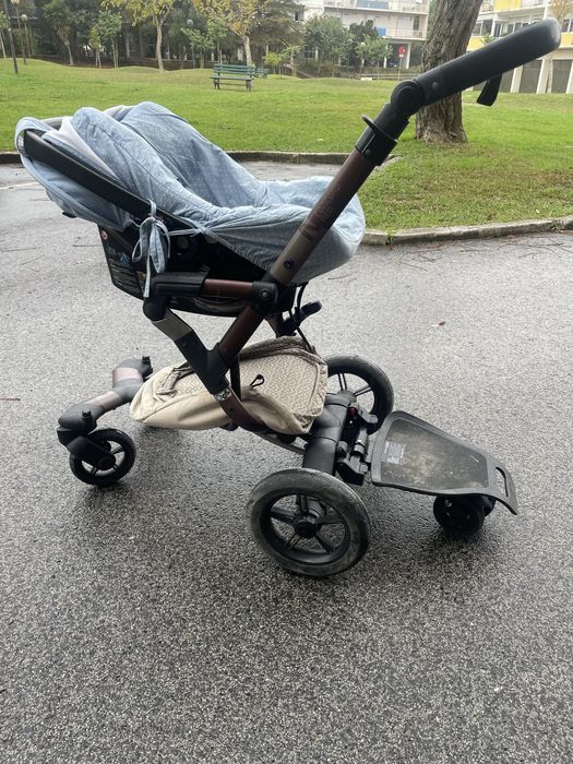 Excelente Carrinho + ovo + plataforma infantil