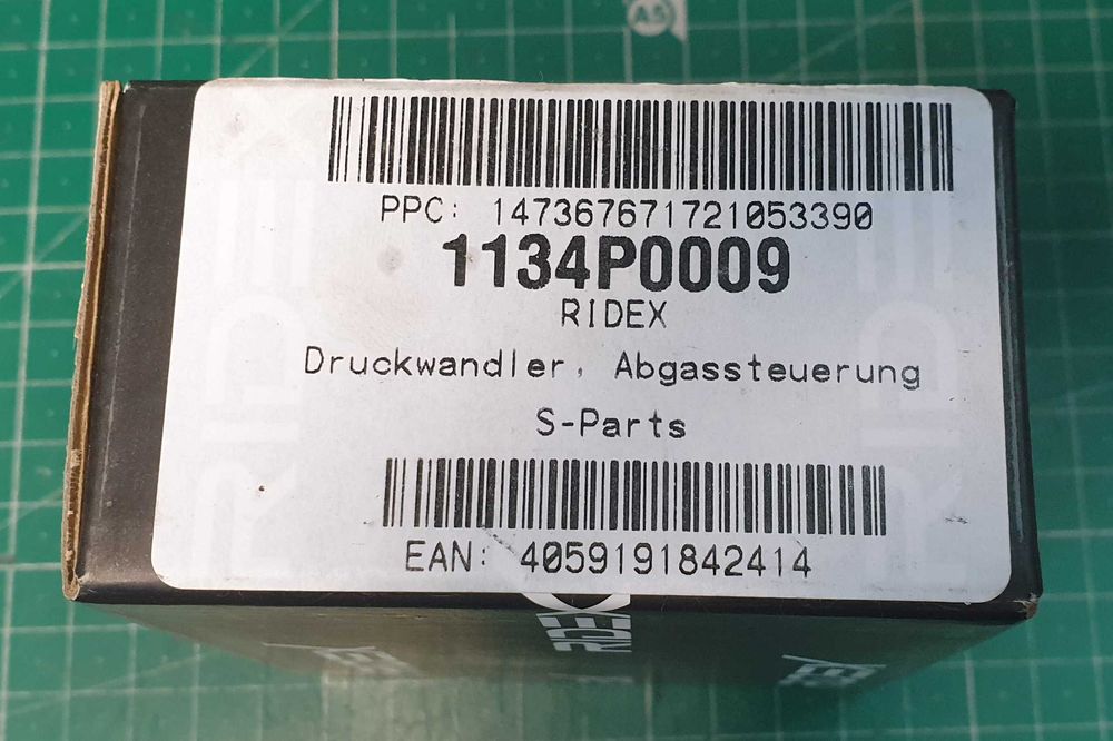 Válvula N75 - Controlo exaustão - Golf III 1.9 Tdi