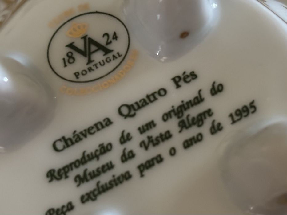 Vista Alegre Clube dos Colecionadores - Chávena Quatro Pés