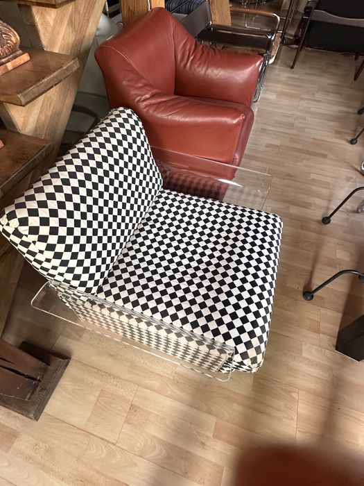 WK Mobel fotel akryl lata 70-te mid century