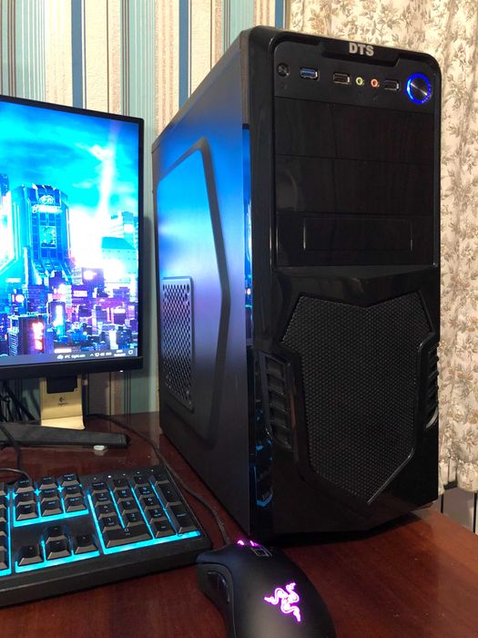 Игровой ПК Intel i7/16Gb/RX480/SSD120+500 компьютер системный блок