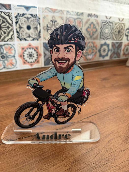 Caricaturas em troféu