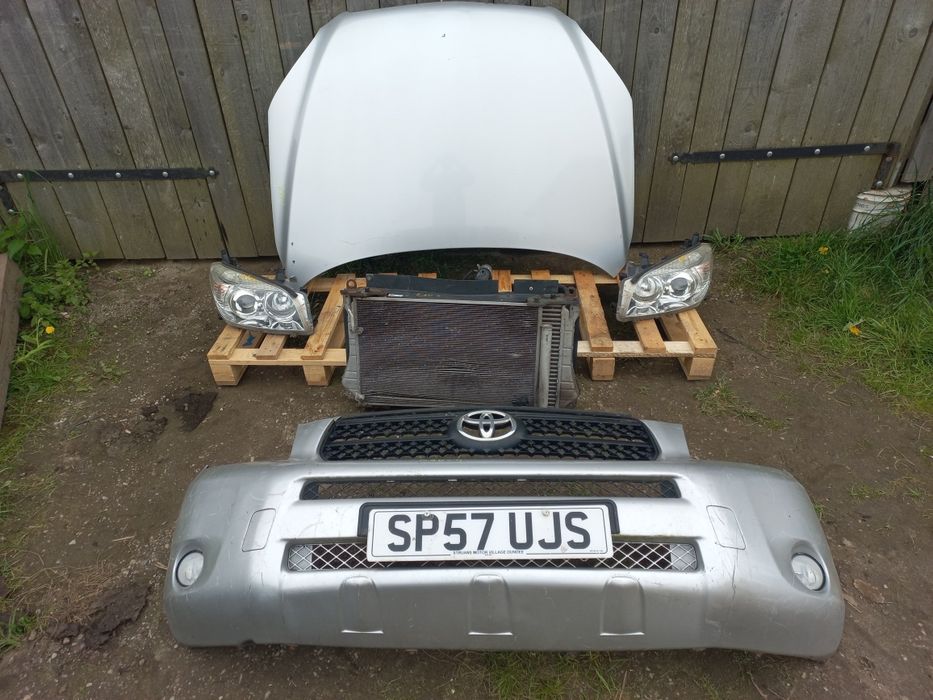 Przód kompletny toyota rav4 maska zderzak chłodnice wentylatory