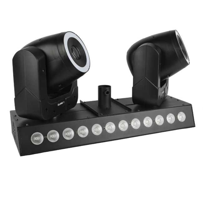 LIGHT4ME CLONE 1 efekt świetlny LED RGBW 2x głowica ruchoma wash