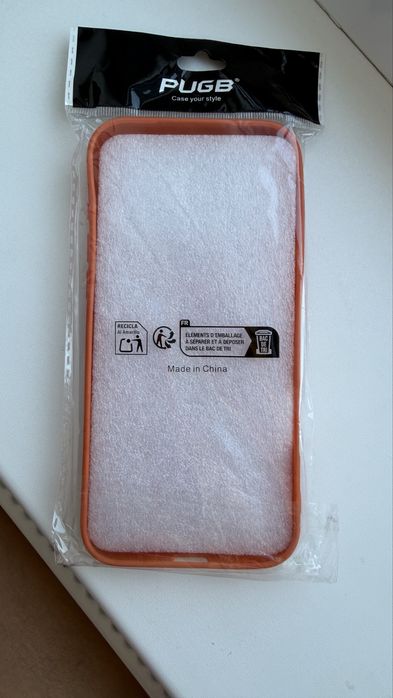 Чохол для iphone 17 pro max помаранчевий під шкіру