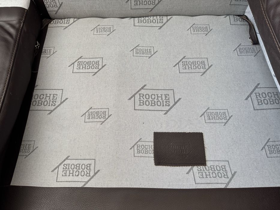 Sofá Roche Bobois Original em Pele – 3 Lugares – Castanho Chocolate