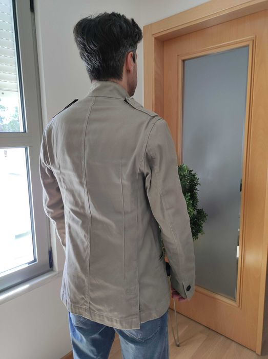 Casaco Creme Zara Homem Tam M Optimo Estado