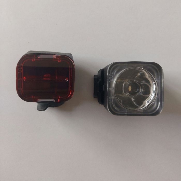 Zestaw lampek rowerowych ładowanych USB homologacja STVZO akumulator