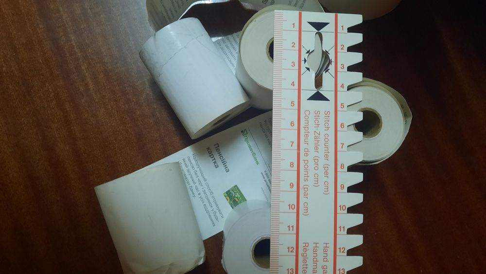 2 розміра. Касова стрічка. Термолента. Термострічка. Чековая лента.