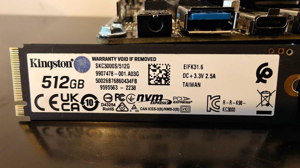 Kingston KC3000 512GB M.2 Pcie 4.0 NVMe mało używany