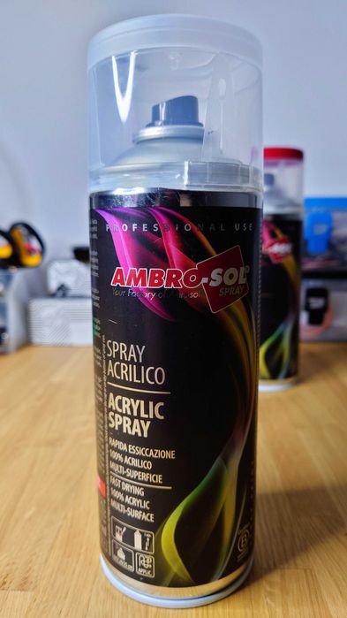 Lakier akrylowy spray AMBRO SOL 400ml bezbarwny matowy NOWY