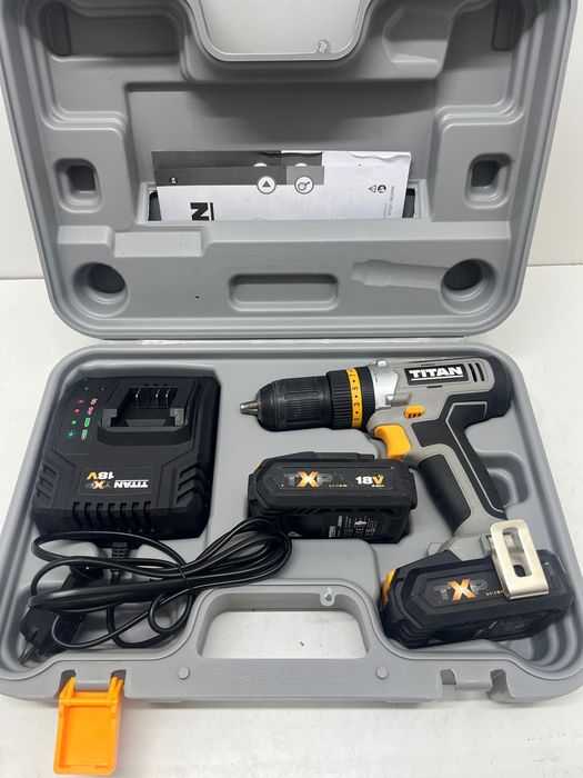 Wkrętarka Titan zasilanie akumulatorowe 18 V TTI884COM 2 x 2Ah gw12m fv23