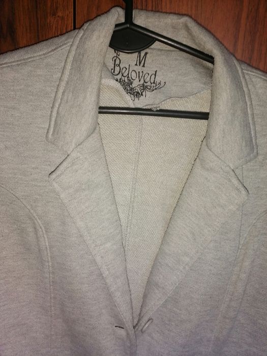 Żakiet, marynarka damska szara