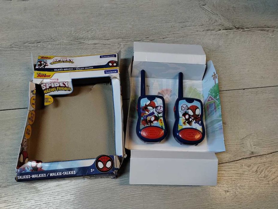 Lexibook Krótkofalówki walkie talkie z zasięgiem 200 metrów Spidey