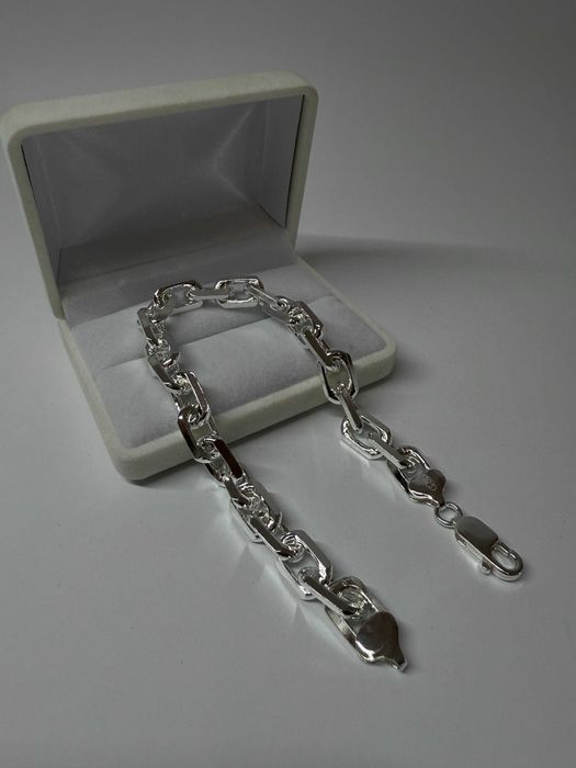 Srebrna Bransoletka Ankier 23,5 CM 42 Gram PR. 925 Okazja !