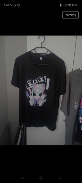 T-shirt z motywem anime