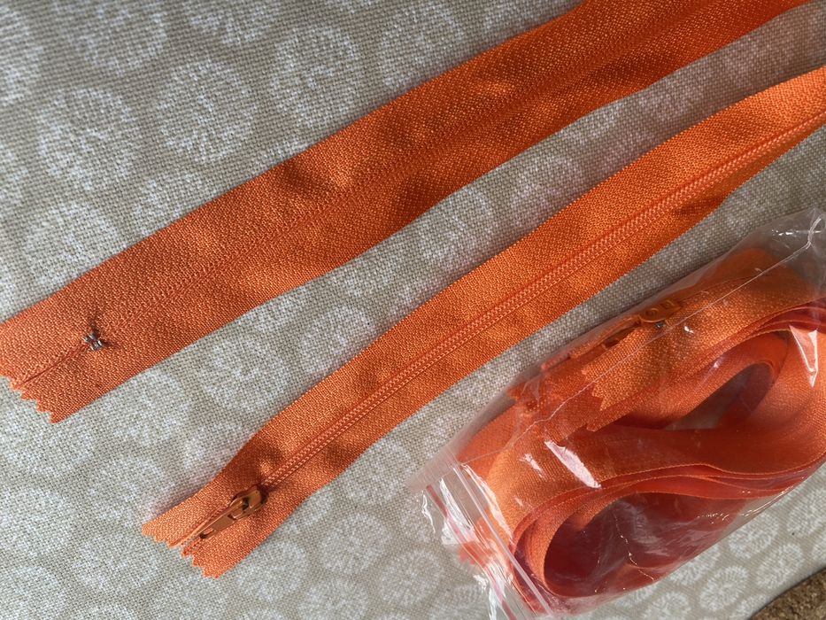 Fechos eclair cor de laranja