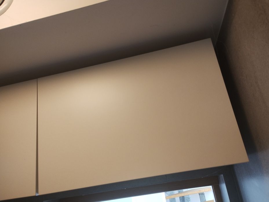 Ikea BESTA Kombinacja szafek ściennych, biały/Selsviken biały, 120x42x