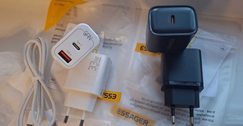 Зарядное устройство для телефона Essager GaN 20W 30W 33W
