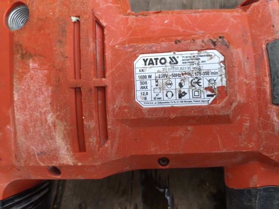 YATO YT-82135 młot udarowo-obrotowy SDS-Max 1600 W 25 J + walizka
