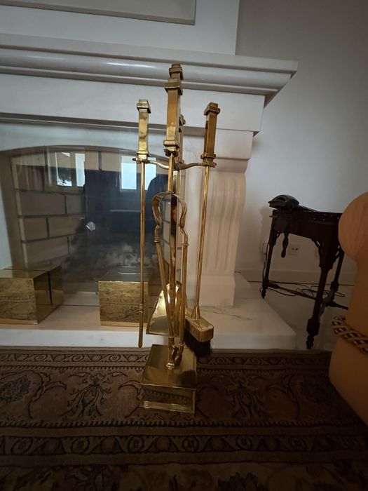 Tapa fagulhas para lareira e respectivos acessorios