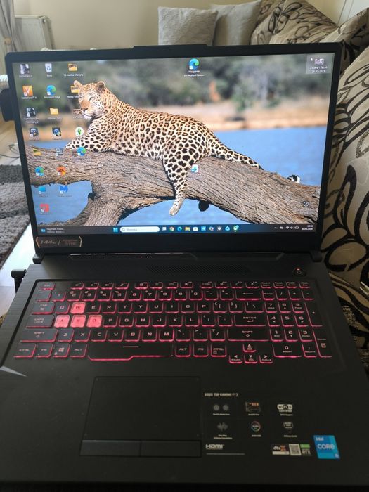 Laptop Asus Tuf  Gaming F17 Cali  I5 11400H 6*4.5ghz  Fx706FH  Rtx3050Ti bardzo dobry stan ,mało wyexploatowany!