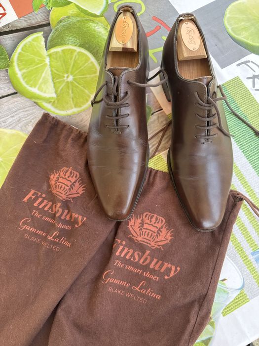 Sapatos Finsbury Gamme Latina – Blake Welted – Pele – Excelente Estado