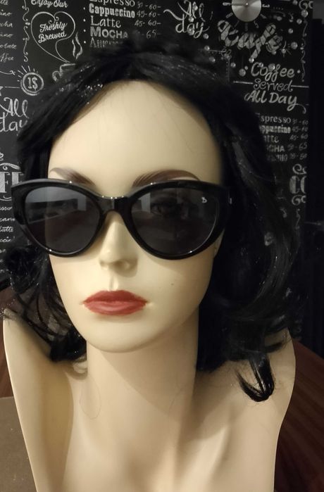 Okulary przeciwsłoneczne owalne czarne Ray ban nowe