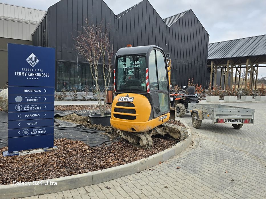 Wynajem minikoparki Jcb usługi