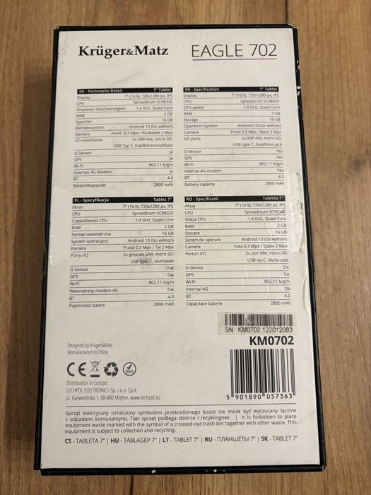 Tablet Kruger&Matz Eagle 7 Cali