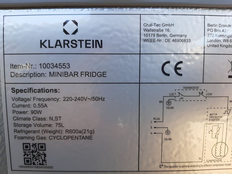 Холодильник Klarstein Delaware